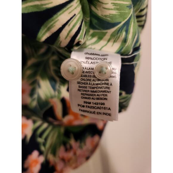 CHUBBIES BUTTON DOWN ALL OVER PRINT FLORAL SHORT SLEEVE SHIRT- MENS SIZE MEDIUM - Picture 3 of 4